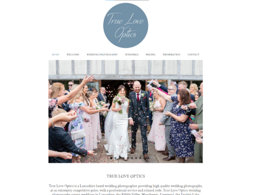 New Website for Wedding Photographer True Love Optics